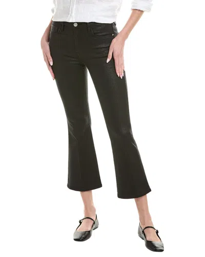 Frame Le Crop Houndstooth Shine Mini Bootcut Jean In Black