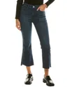 Frame Le Super High Straight Slit Jeans Murphy In Blue