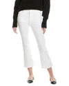 Frame Le Crop Mid Rise Cropped Bootcut Jeans In Blanc In White
