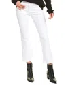 Frame The Hang High Waist Ankle Straight Leg Jeans In Yellow