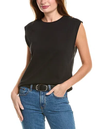 Frame Denim Le High Rise Muscle Shirt In Black