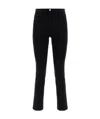 Frame Le High Straight Cropped High-rise Straight-leg Jeans In Black