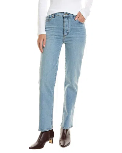 Frame Denim Le Sleek Ripple Straight Jean In Blue