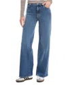Frame Denim Le Slim Canals Raw After Palazzo Jean In Blue