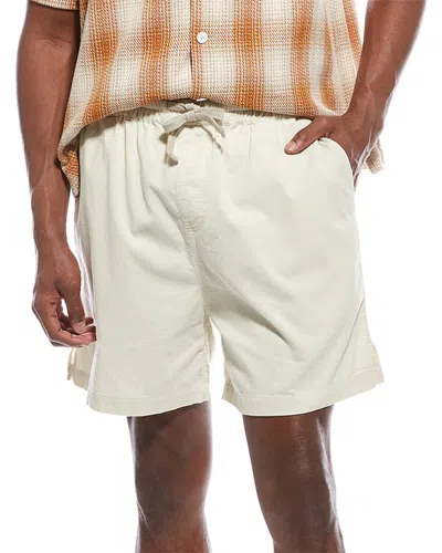 Frame Denim Lightweight Cord Short In White