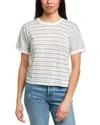 Frame Crewneck Linen Tee In White