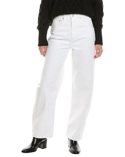 Frame Denim Long Barrel Jean In White