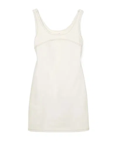 Frame Denim Mini Dress In Nude