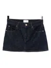 Frame Denim Mini Skirt In Blue