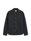 Frame Denim Overshirt In Black