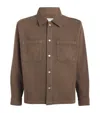 Frame Patch-pocket Cotton-corduroy Shirt In Brown