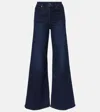 Frame Le Palazzo High-rise Wide-leg Jeans In Blue