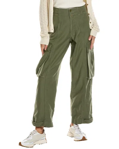 Frame Denim Poblano Cargo Wide Leg Jean In Green