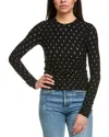 FRAME FRAME DENIM PUCKERED STRETCH TOP