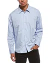 Frame Denim Relaxed Cotton Shirt In Blue