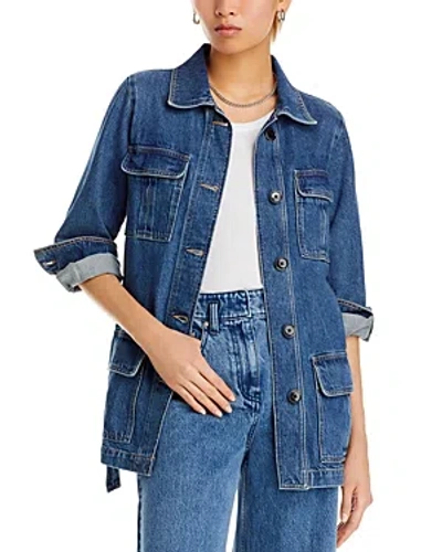 Frame Safari Belted Denim Jacket In Ponderosa