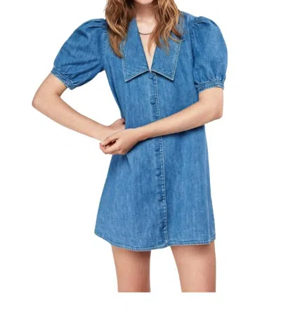 Frame Denim Sailor V-neck Blouse In Starlet In Blue