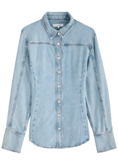 Frame Denim Shirt In Blue
