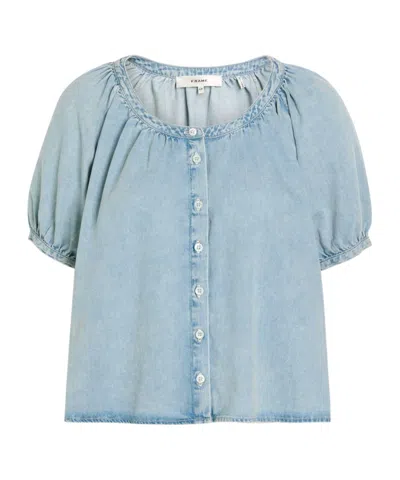 Frame The Denim Resort Shirt In Haven In Gray
