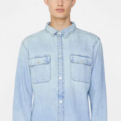 Frame Denim Shirt In Blue