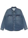 Frame Denim Denim Shirt In Blue