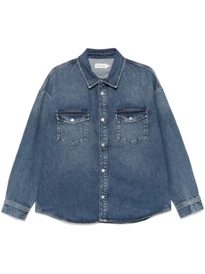 Frame Denim Shirt In Blue