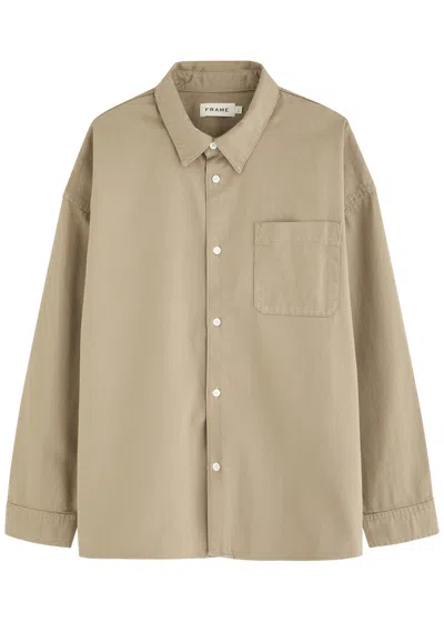 Frame Denim Shirt In Sage