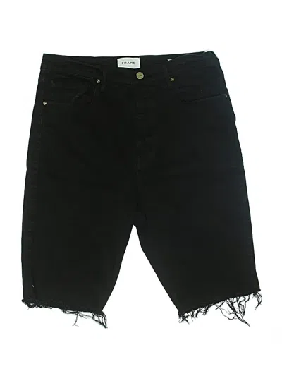 Pre-owned Frame Denim Shorts In Black