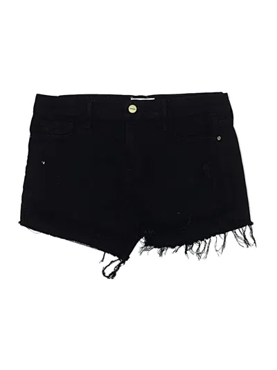 Pre-owned Frame Denim Shorts In Black