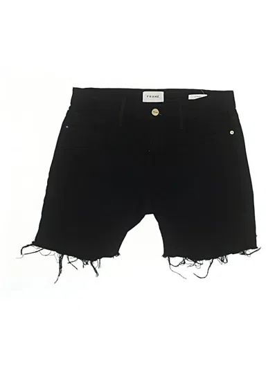 Pre-owned Frame Denim Shorts In Black
