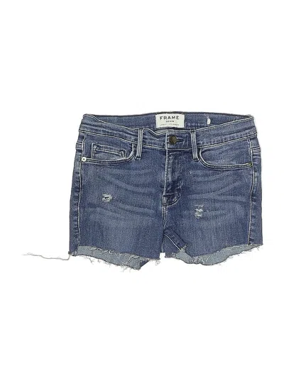Pre-owned Frame Denim Shorts In Blue