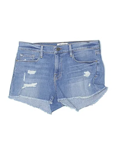 Pre-owned Frame Denim Shorts In Blue