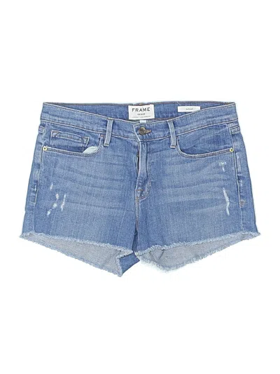 Pre-owned Frame Denim Shorts In Blue