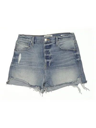 Pre-owned Frame Denim Shorts In Blue