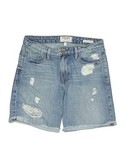 Pre-owned Frame Denim Shorts In Blue