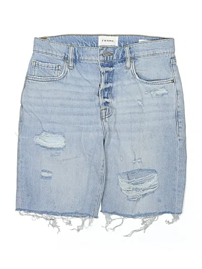 Pre-owned Frame Denim Shorts In Blue