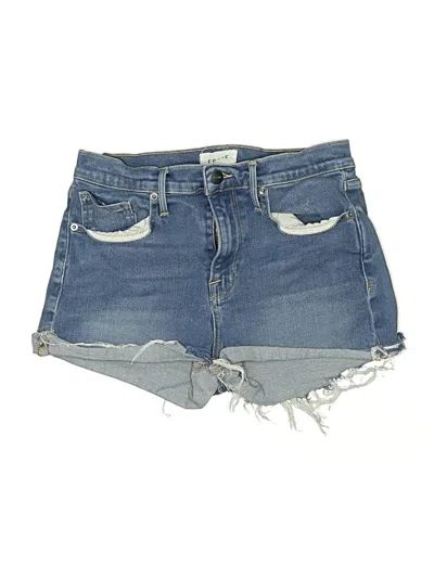Pre-owned Frame Denim Shorts In Blue