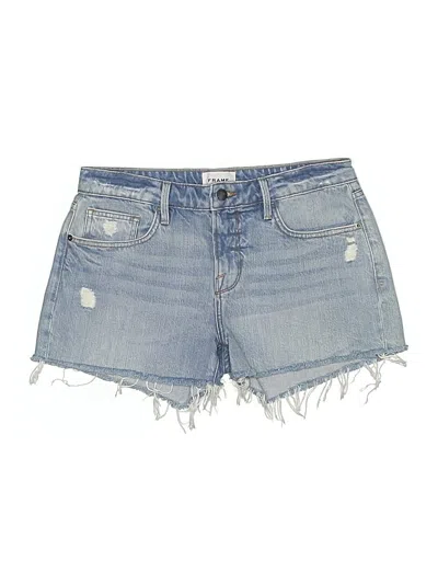 Pre-owned Frame Denim Shorts In Blue