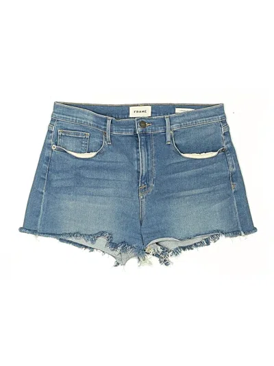 Pre-owned Frame Denim Shorts In Blue
