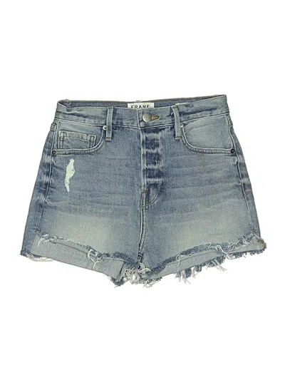 Pre-owned Frame Denim Shorts In Blue