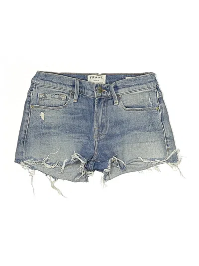 Pre-owned Frame Denim Shorts In Blue