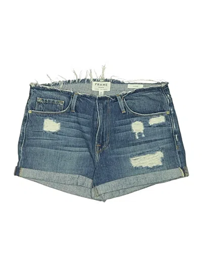 Pre-owned Frame Denim Shorts In Blue