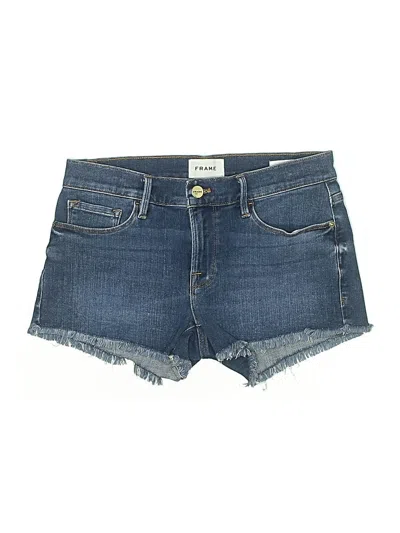 Pre-owned Frame Denim Shorts In Blue