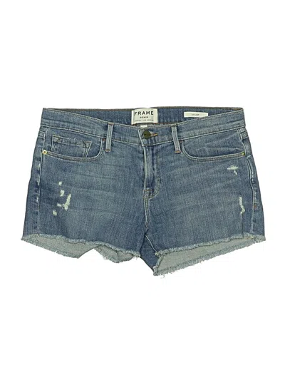 Pre-owned Frame Denim Shorts In Blue