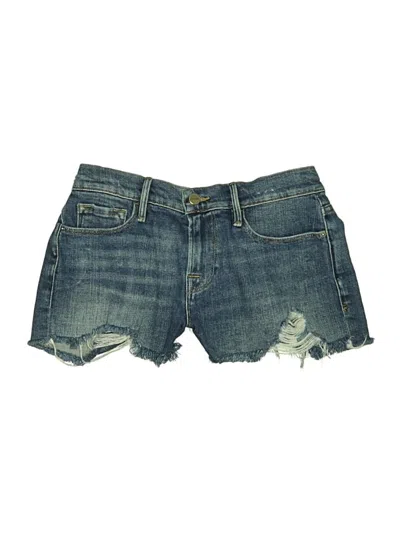 Pre-owned Frame Denim Shorts In Blue