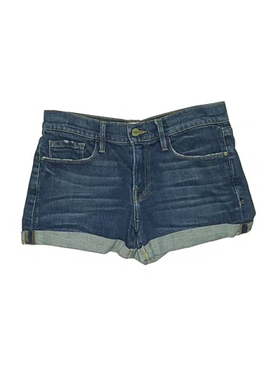 Pre-owned Frame Denim Shorts In Blue