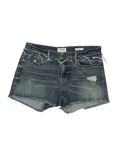 Pre-owned Frame Denim Shorts In Blue