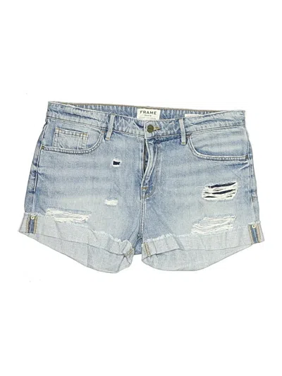 Pre-owned Frame Denim Shorts In Blue
