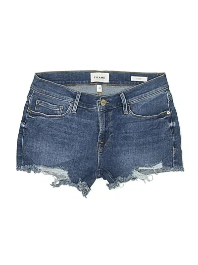 Pre-owned Frame Denim Shorts In Blue