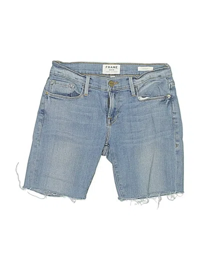 Pre-owned Frame Denim Shorts In Blue